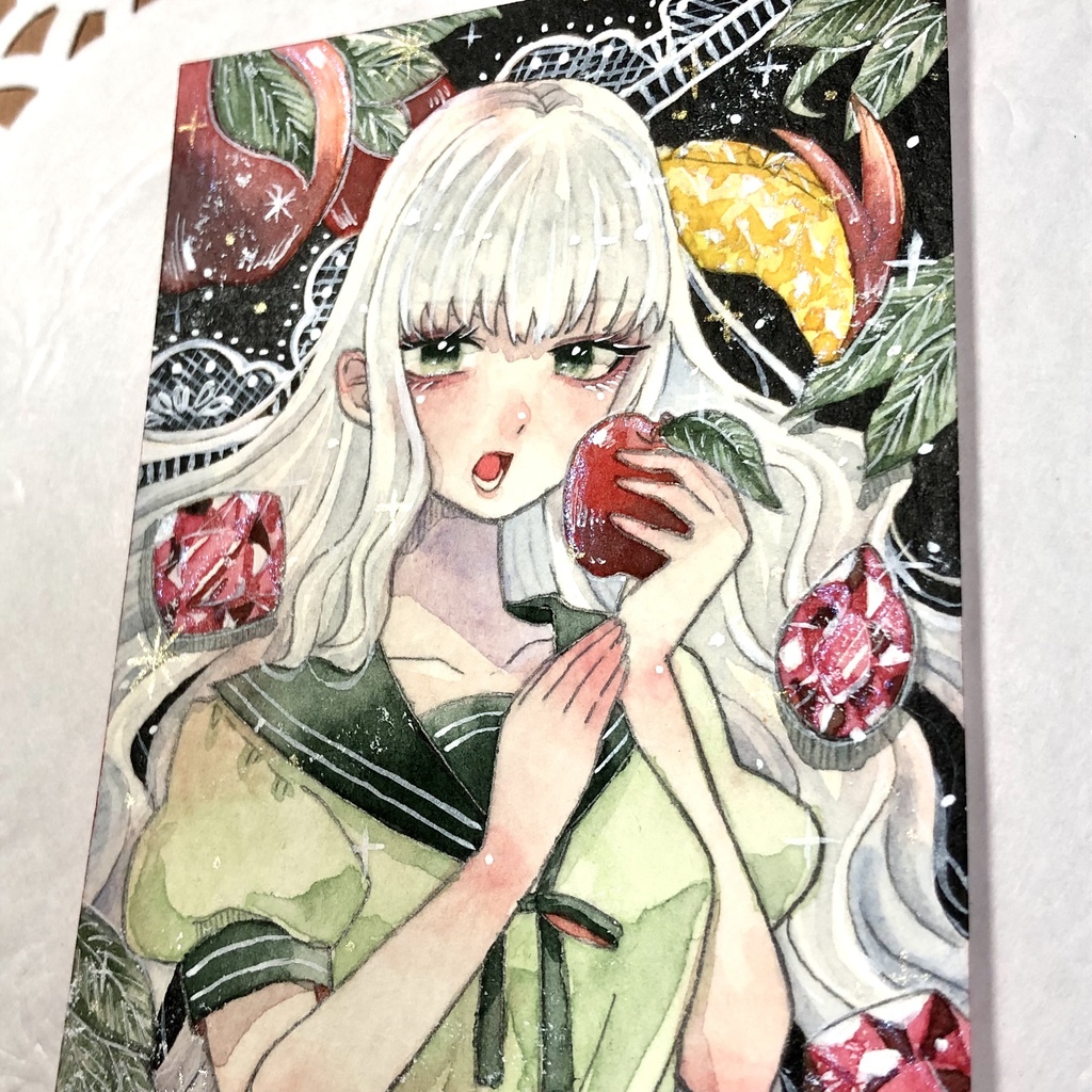 【ATC原画】林檎の輝石〜ルビー〜