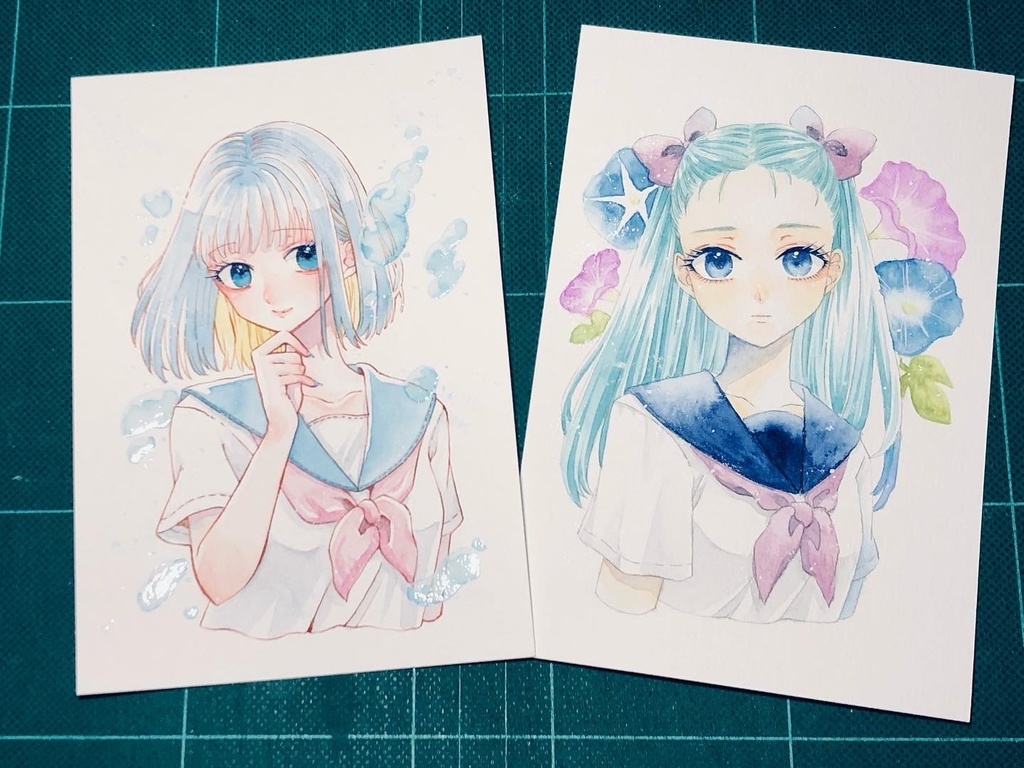 【リクエストおまかせ制作】水彩イラスト原画(ラフチェックなし)