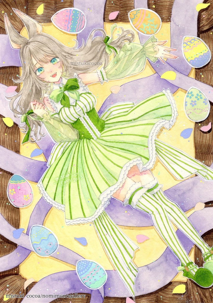 【リクエストおまかせ制作】水彩イラスト原画(ラフチェックなし)