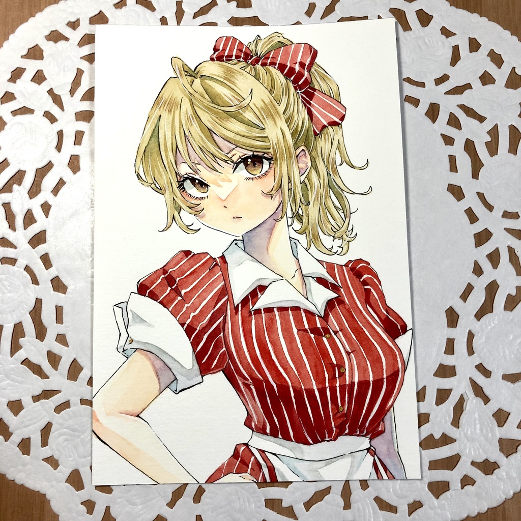 【リクエストおまかせ制作】水彩イラスト原画(ラフチェックなし)