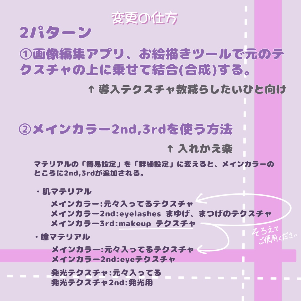 Fuji Eye texture and eyelashes,make up texture【しらつめ対応】