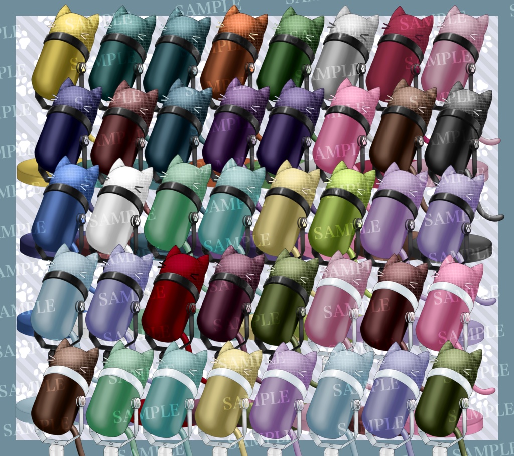 【Vtuberさん向け】にゃんデンサーマイク/猫型マイク【雑談・歌枠用素材】