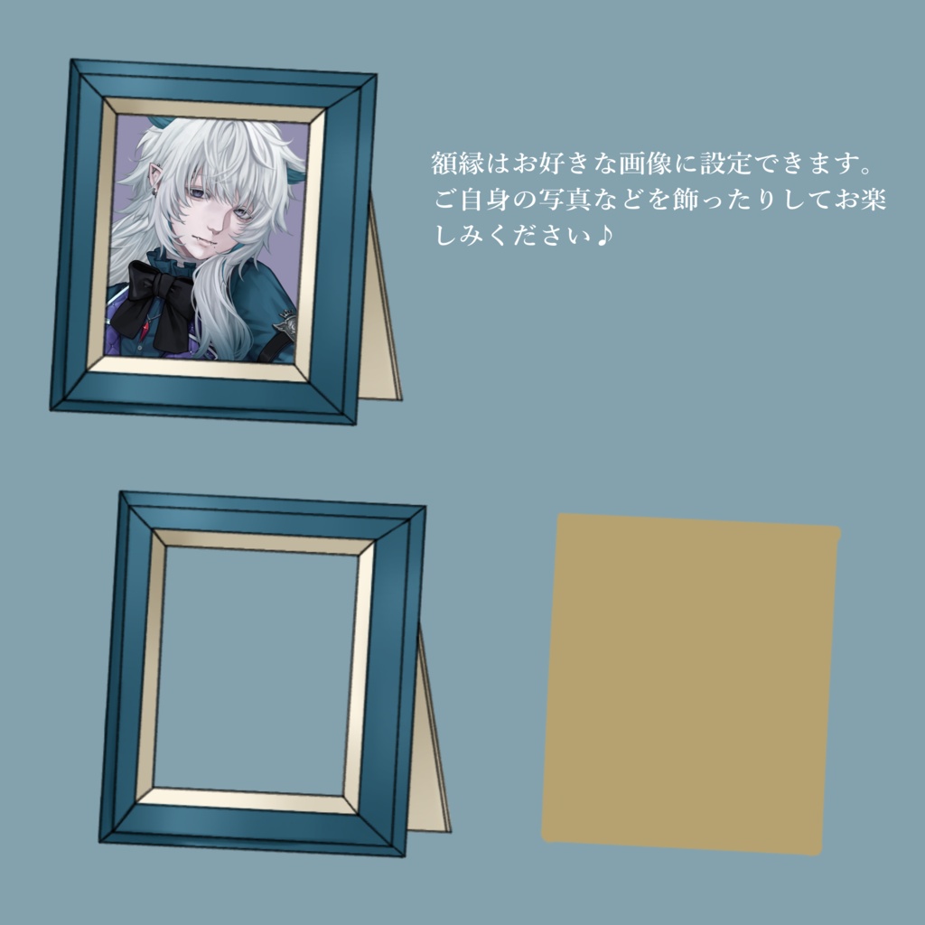 【Vtuberさん向け】緑系統シンプルな部屋・家具・デスクセット・コメント欄・配信部屋・配信画面【雑談・配信画面素材】