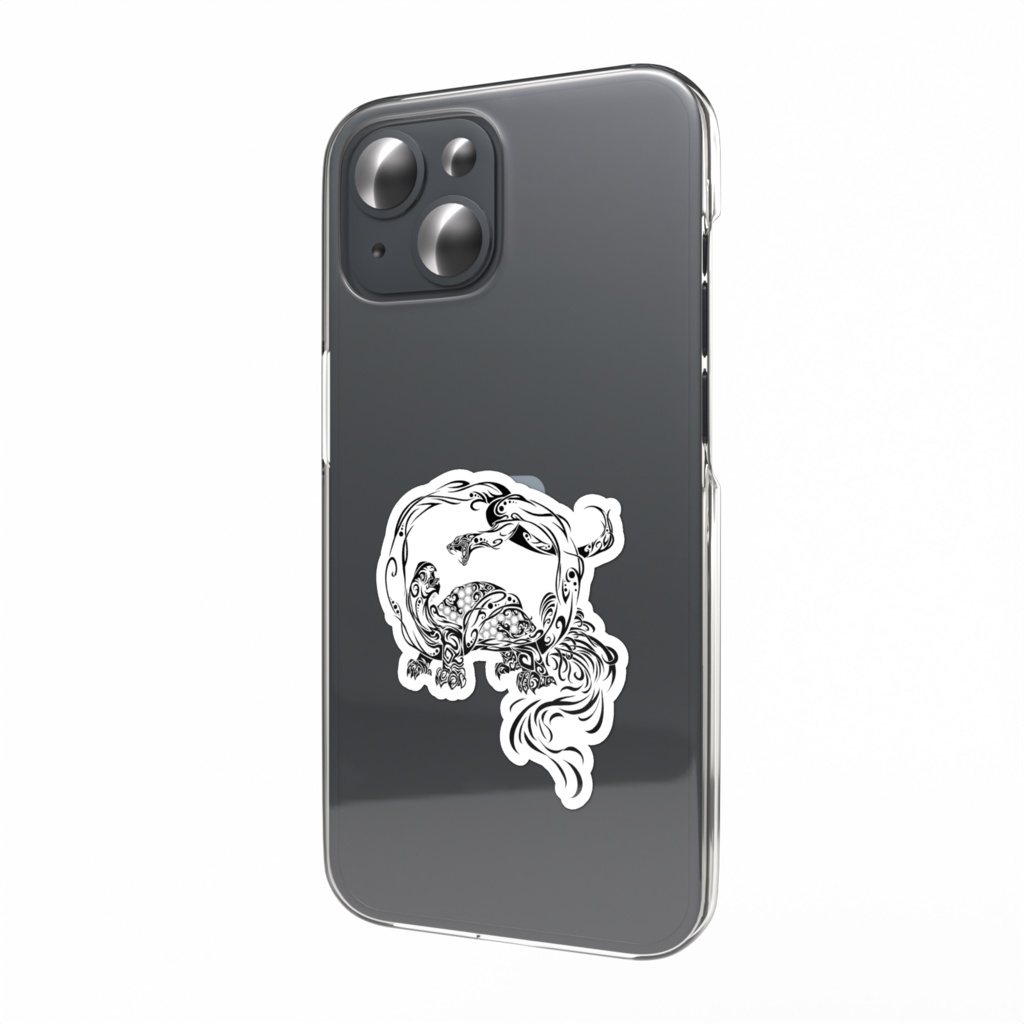 玄武トライバル(スマホステッカー)