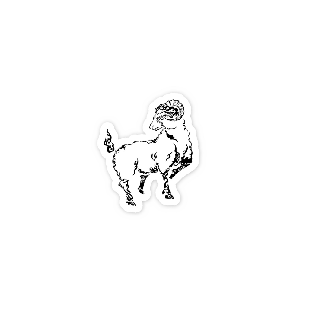 丁未トライバル(スマホステッカー)