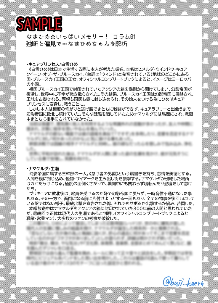 鏡に映る未来をナマひめにしろ!来い!来い!すごごごーーーーーい!2014~2024WEB再録集ですぞ!!