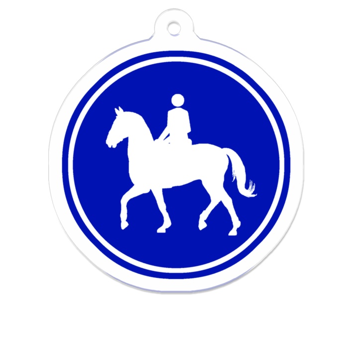 アクリルキーホルダー 馬標識