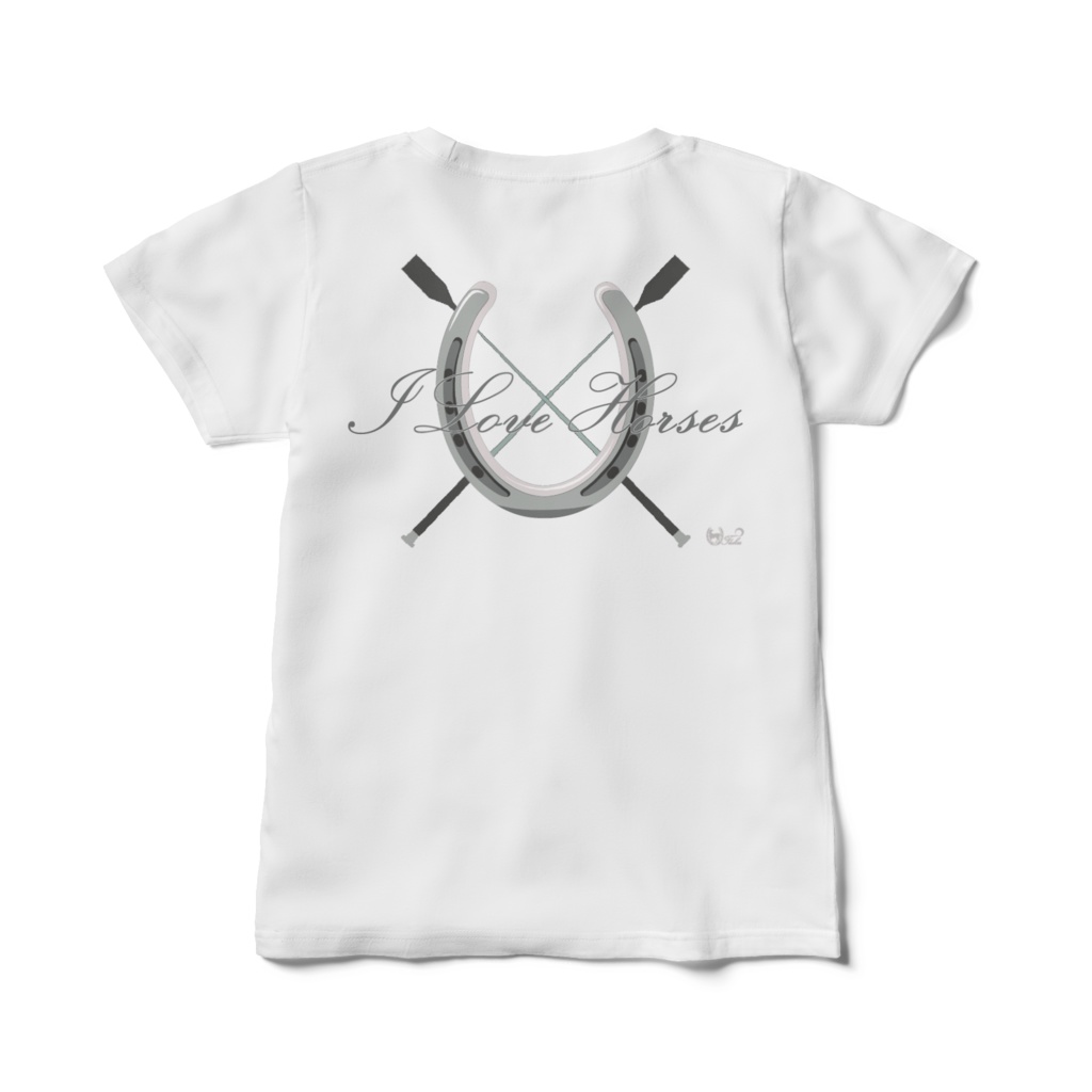 レディースTシャツ I Love Horses