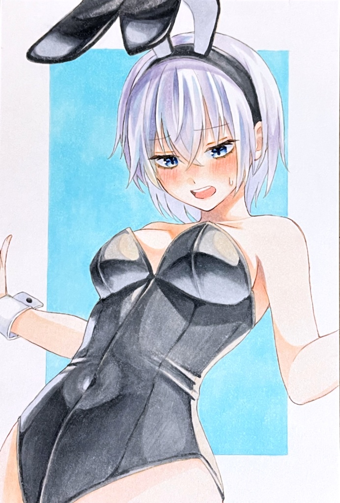 イラスト　原画　バニーガール