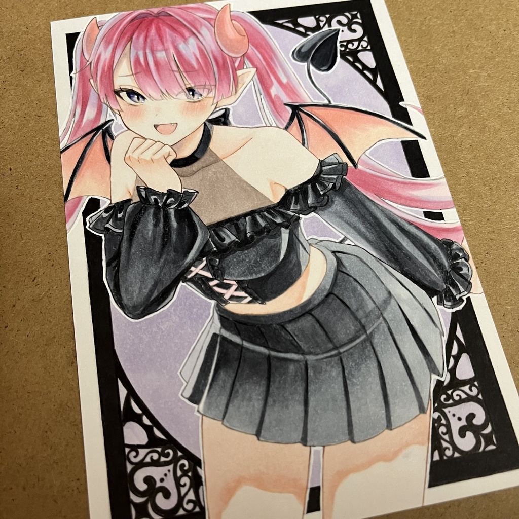イラスト　原画　はがきサイズ