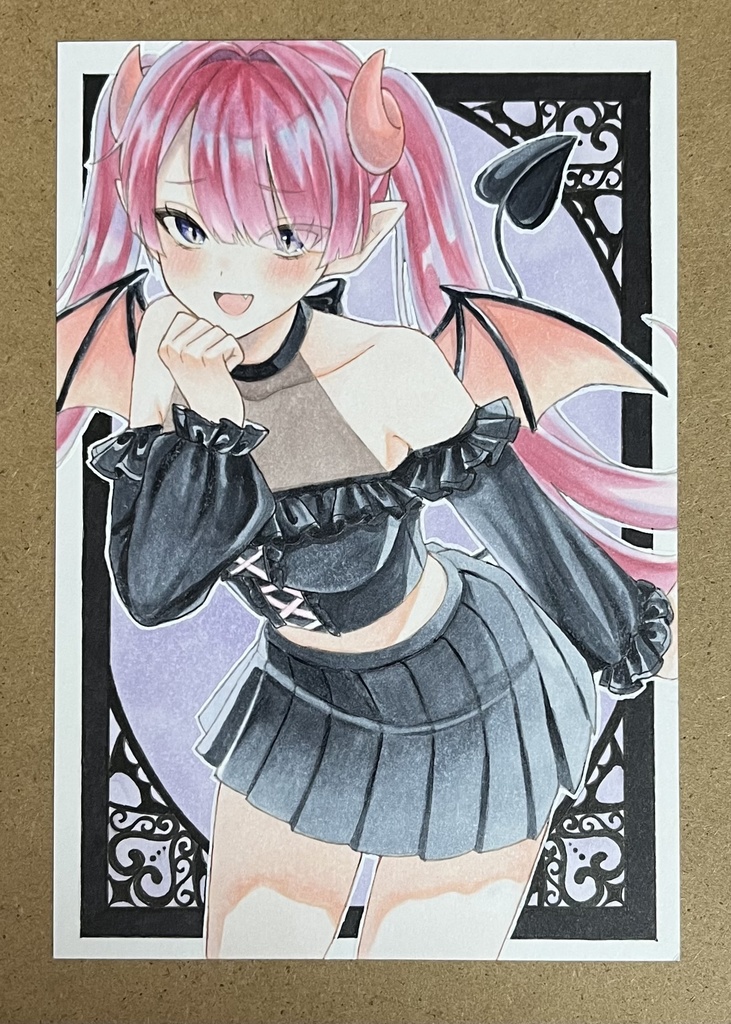 イラスト　原画　はがきサイズ
