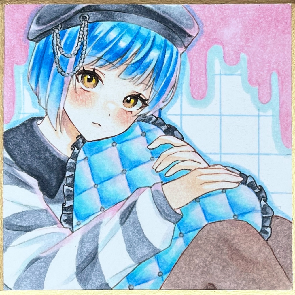 イラスト　原画　豆色紙