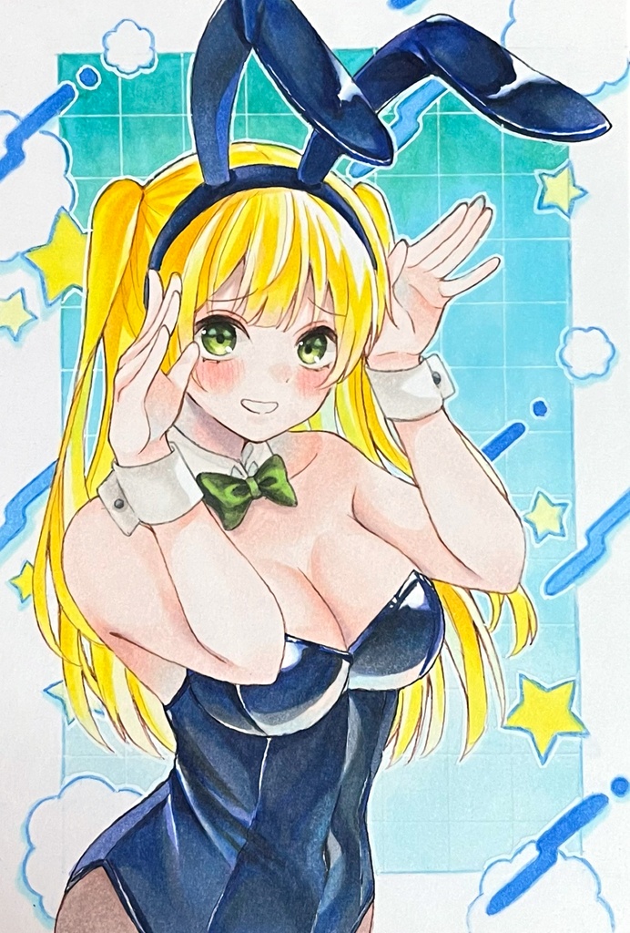 イラスト　原画　バニーガール