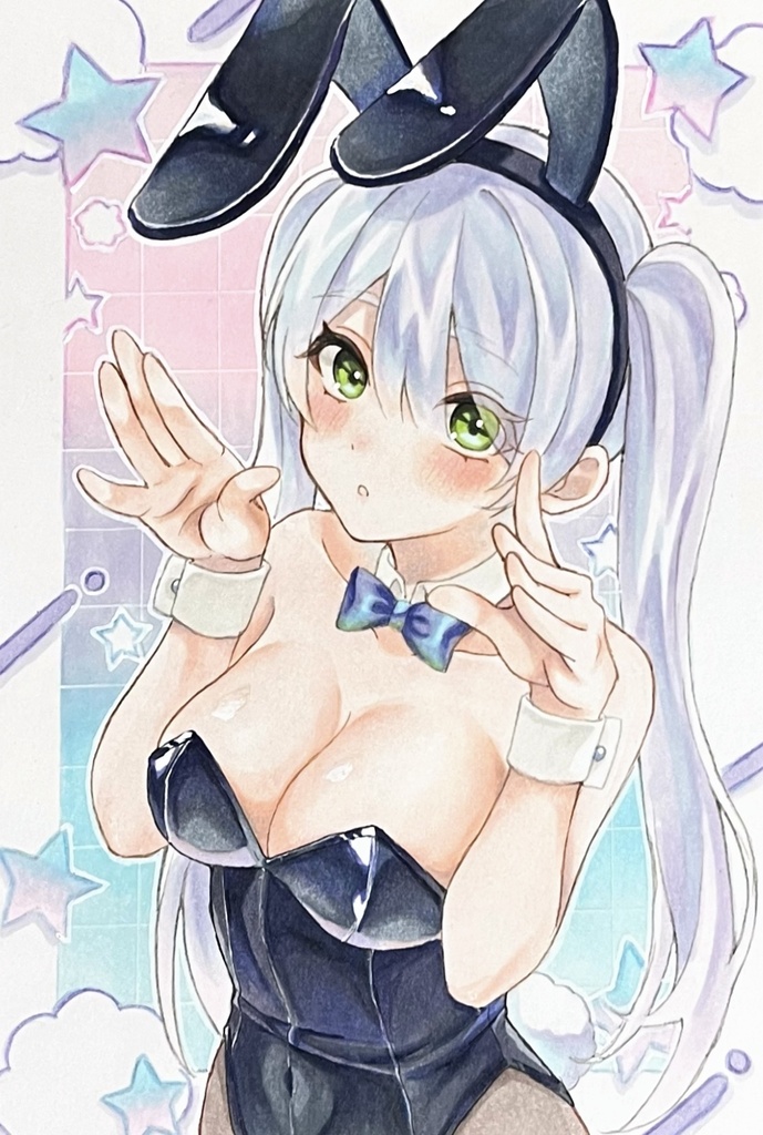 イラスト　原画　バニーガール