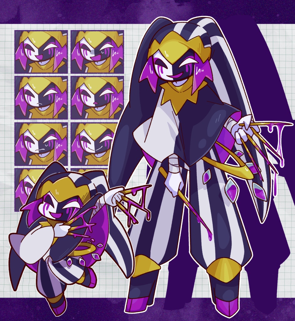 立ち絵＿毒針使いの道化師