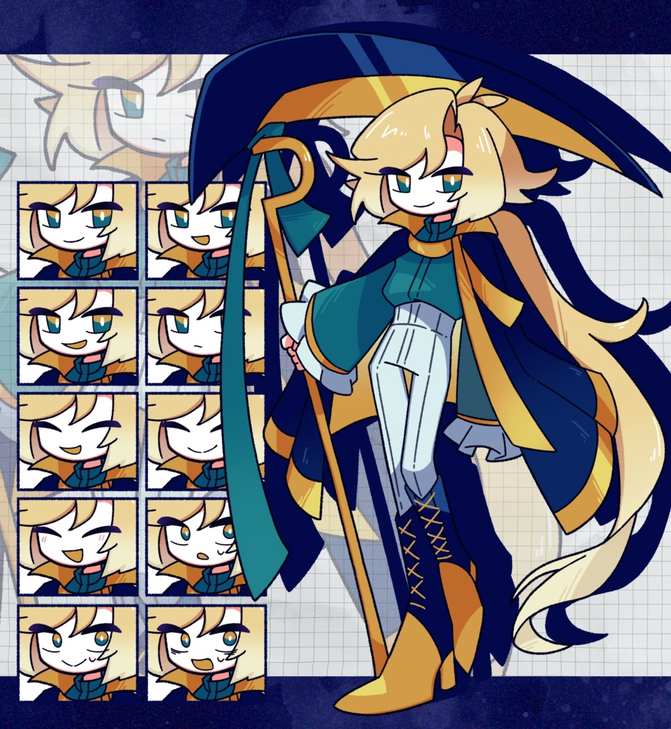 立ち絵＿月と大鎌