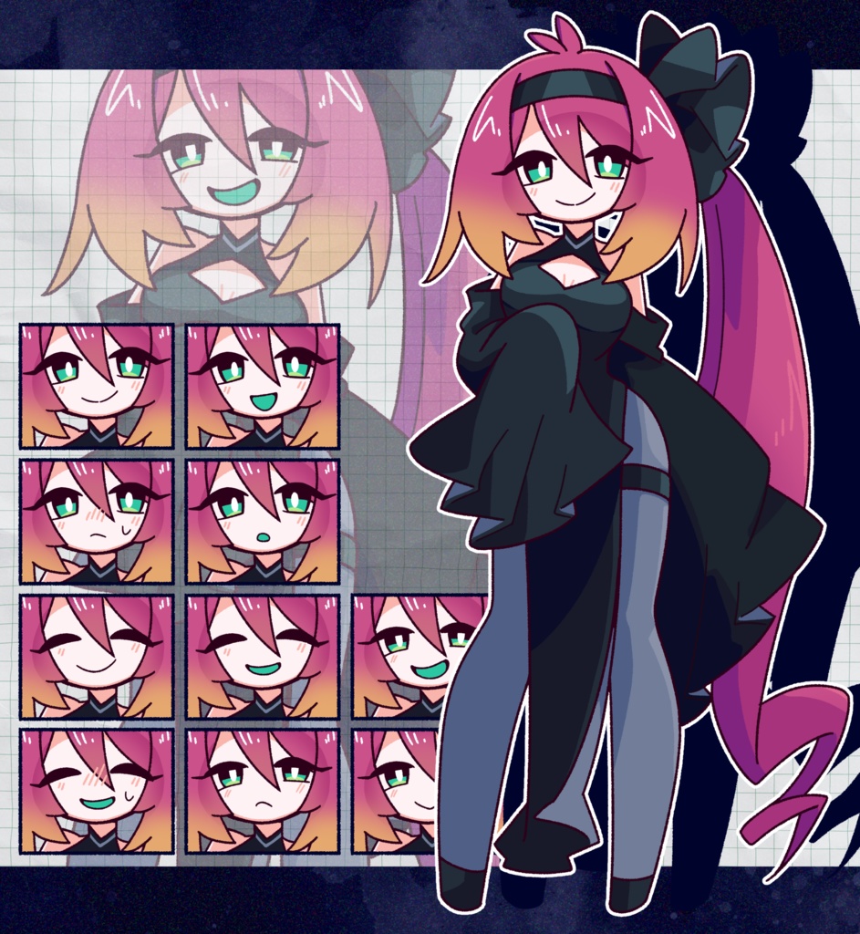 立ち絵＿ピンク髪お姉さん