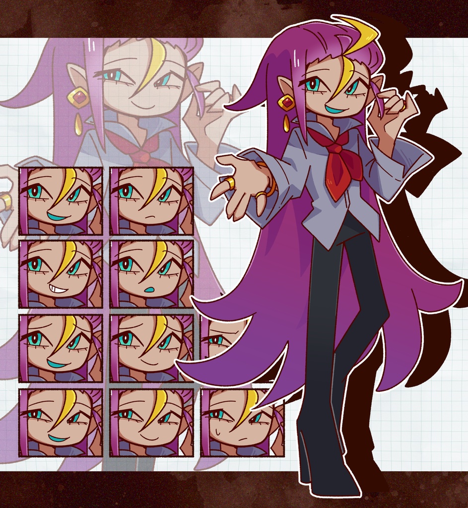 立ち絵＿褐色とピアス