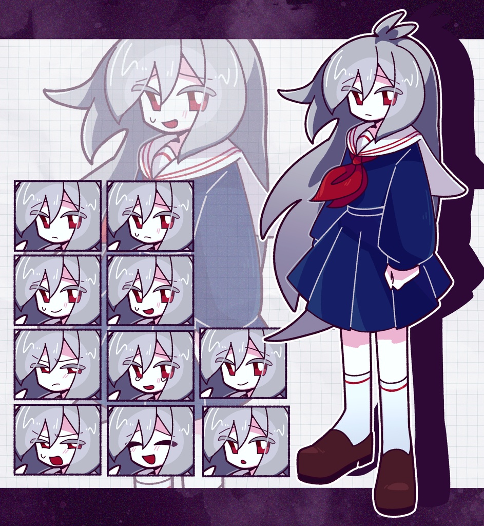 立ち絵＿セーラー服の学生