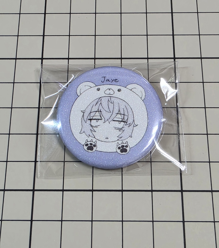 ジェイ　キラキラ缶バッジ