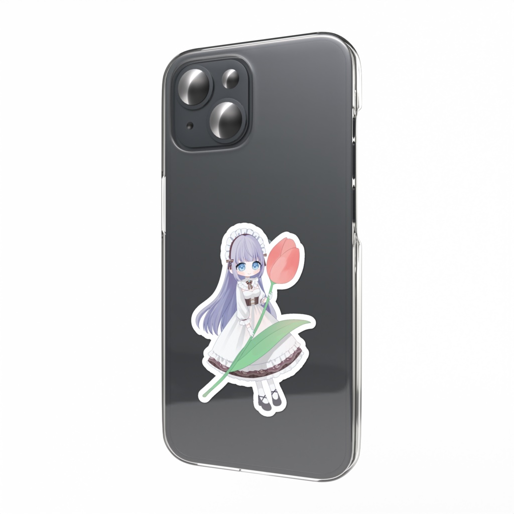 嶋とチューリップ(赤ver.) スマホステッカー