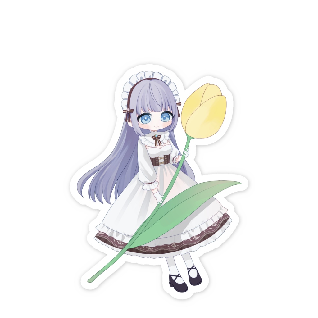 嶋とチューリップ（黄色ver.） スマホステッカー