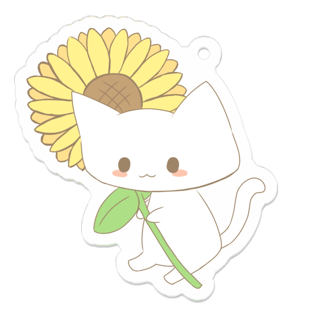 ねこのアクリルキーホルダー