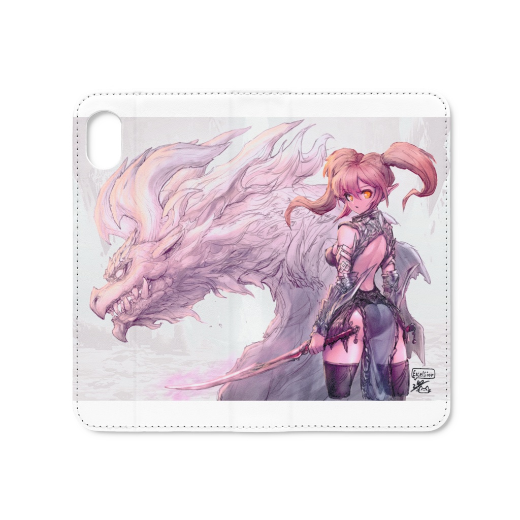 竜騎士と幻のドラゴン・iPhoneケース