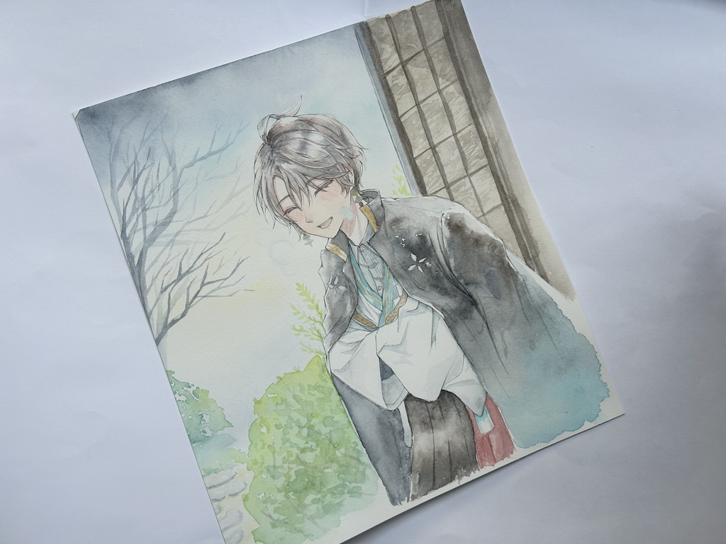 甲斐田晴 水彩原画 【非公式】