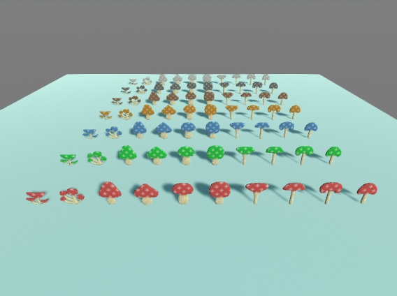 3Dきのこセット