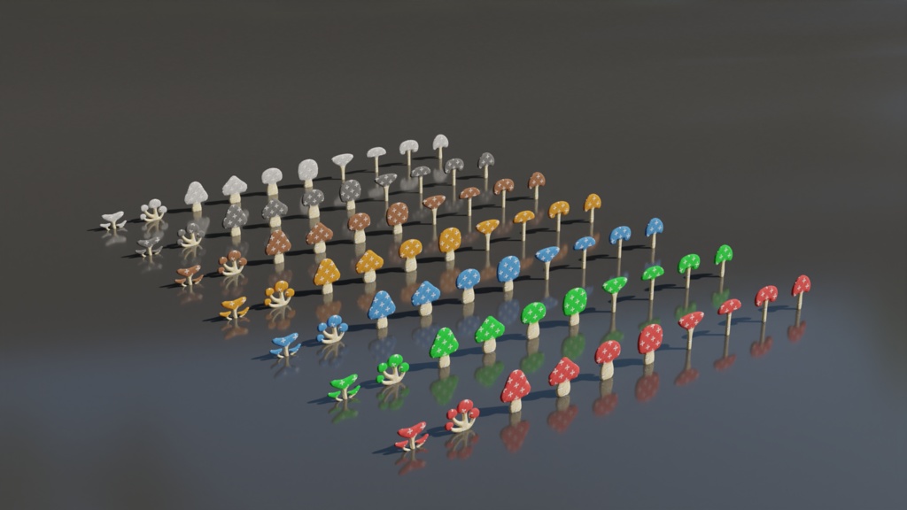 3Dきのこセット