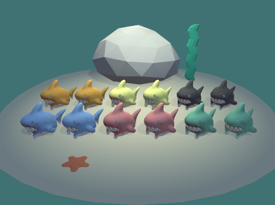 【3D】サメのぬいぐるみセット