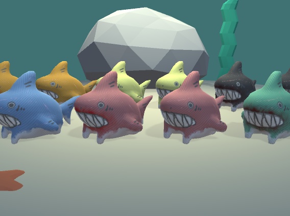 【3D】サメのぬいぐるみセット