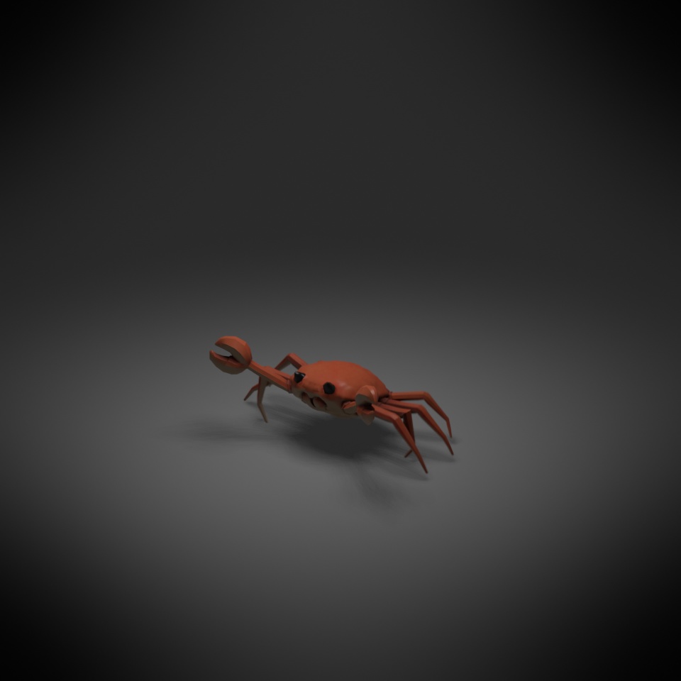 【3D】カニ【アニメーション付き】