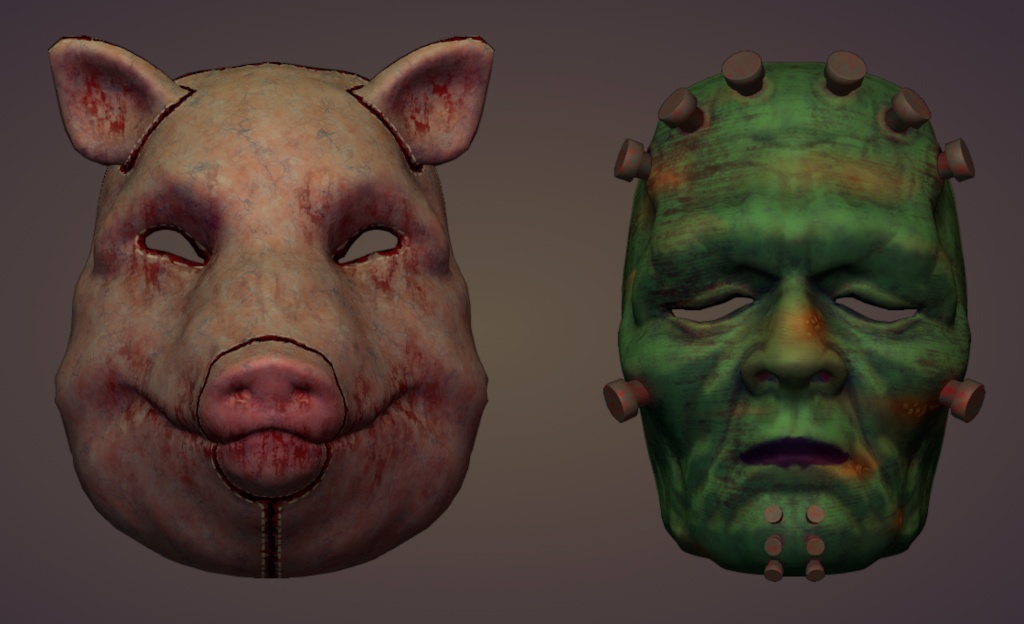 ホラーマスクセット(ホッケーマスクなど4点セット)