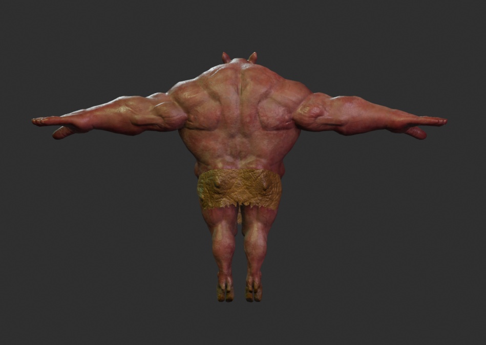 オリジナル3Dモデル オーク(豚タイプ)