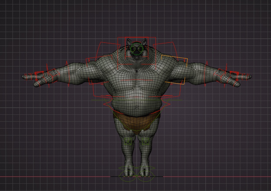 オリジナル3Dモデル オーク(豚タイプ)