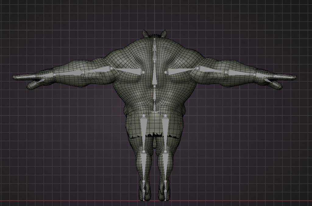 オリジナル3Dモデル オーク(豚タイプ)