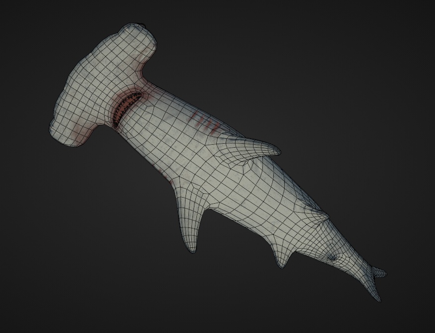 3Dハンマーヘッドシャーク