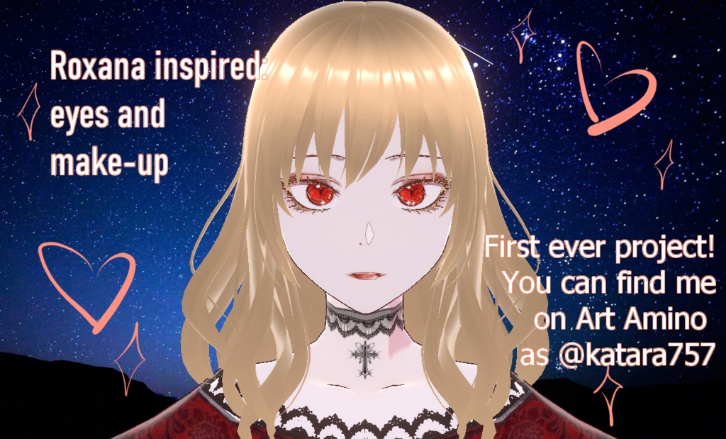 Vroid Roxana inspired face