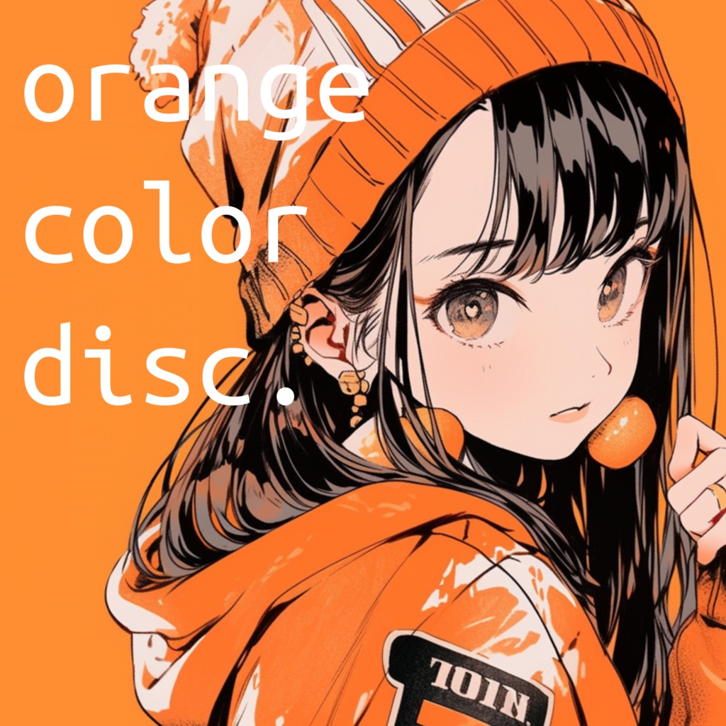 orange color disc.