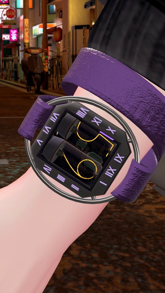 【OSC不要】ニキシー管の腕時計【MA対応】