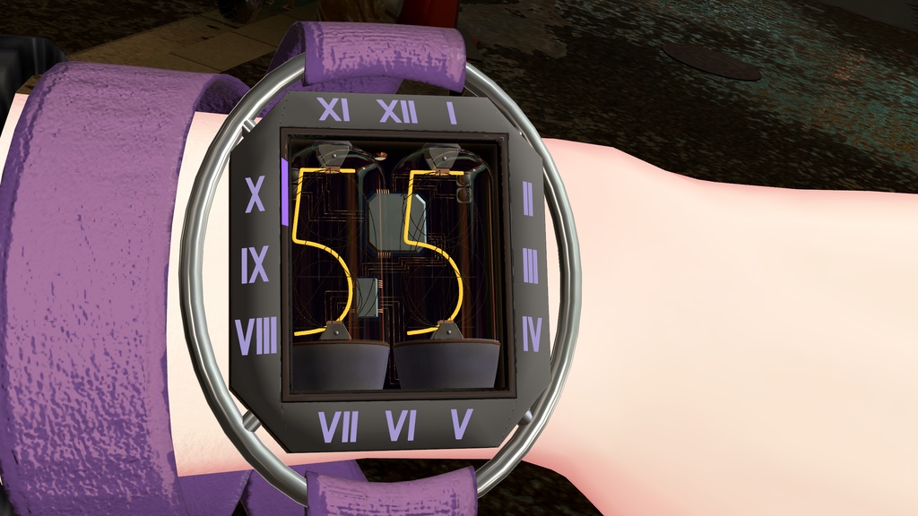 【OSC不要】ニキシー管の腕時計【MA対応】