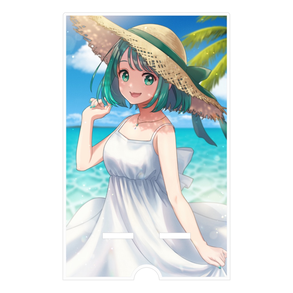 夏のかめさん アクリルスマホスタンド