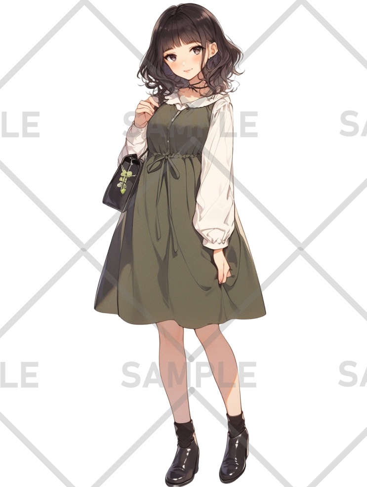春服の女の子