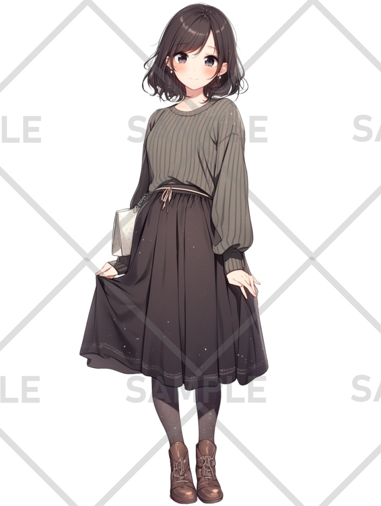 秋服の女の子①
