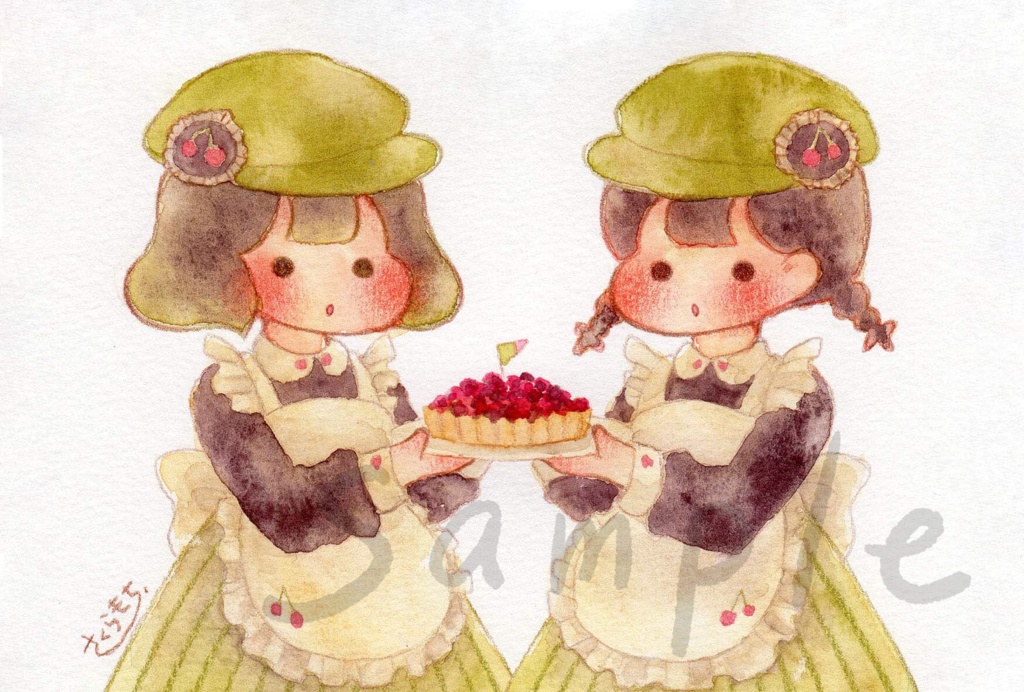 【ポストカード】双子のパン屋