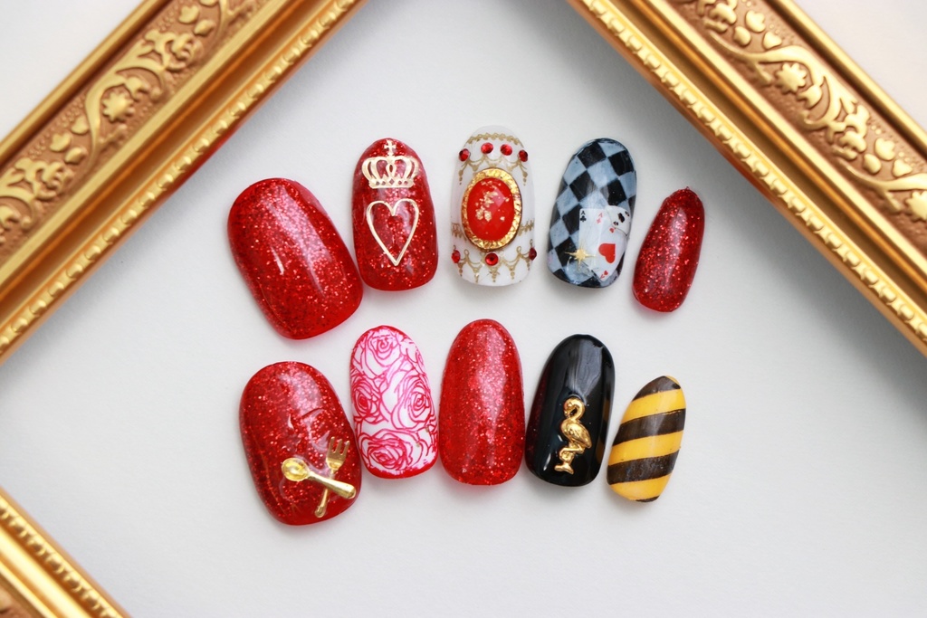 ツイステッドワンダーランド　ハーツラビュル　イメージネイルチップ