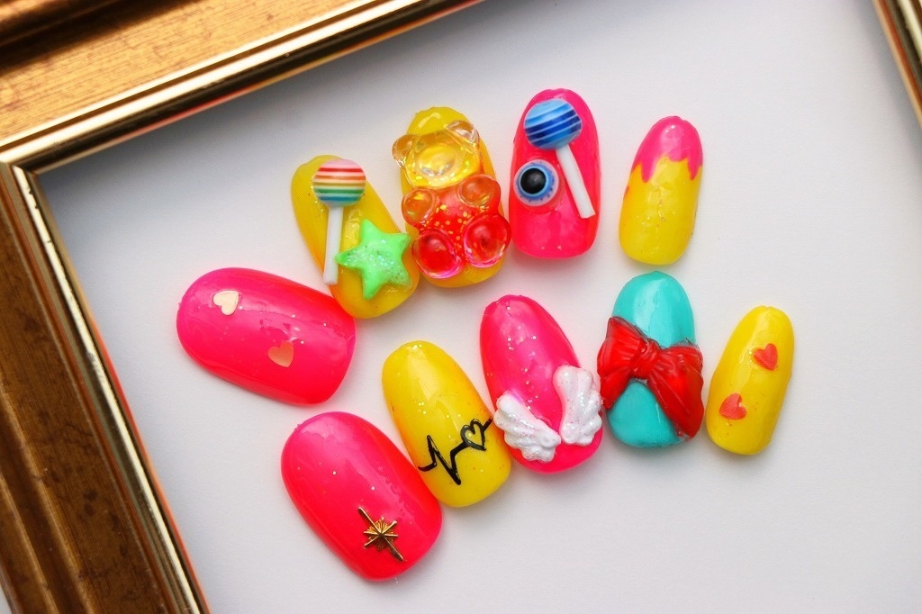 【推しネイル】飴村乱数　ヒプノシスマイク