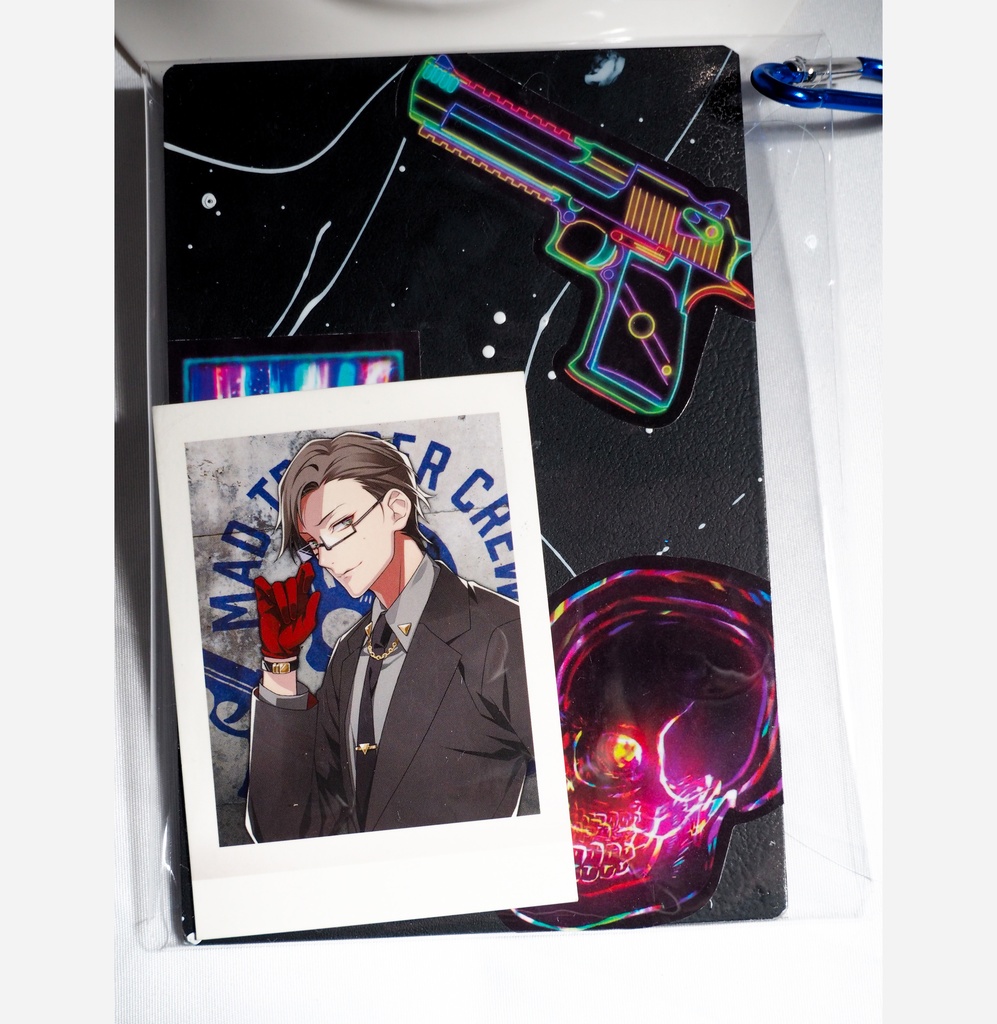 クリアポーチ【black×スカル】